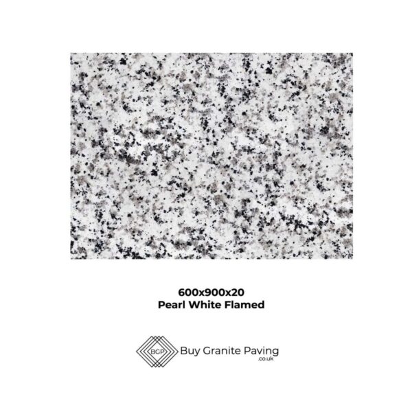 600x900x20 Pearl White Flamed Granite